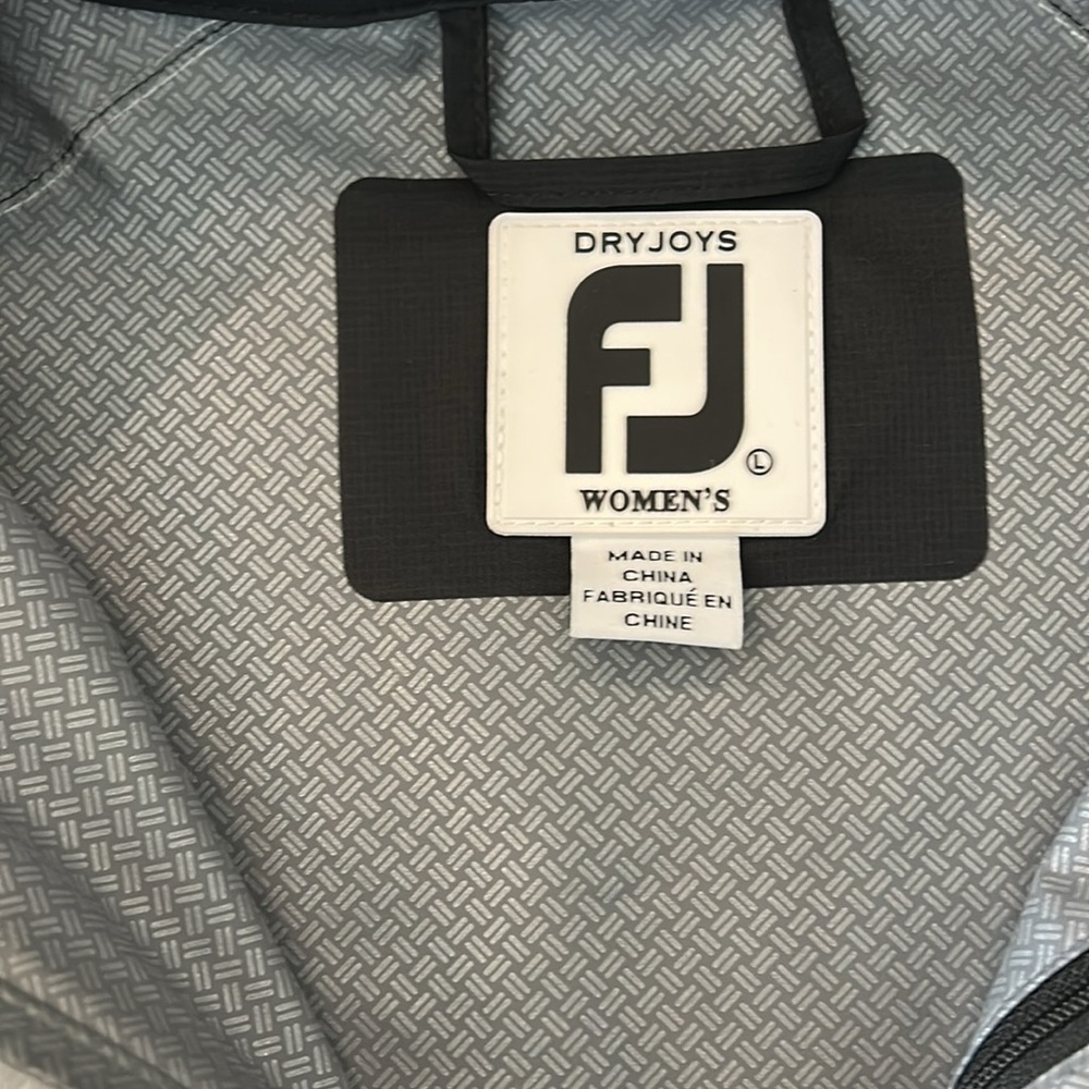Footjoy Gray and Black Zip-Up Jacket - Picture 2 of 9